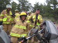 Juana celebrates freeing the patient