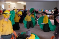 Fire shelter practice